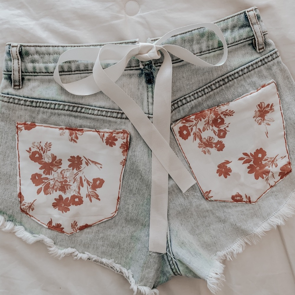 ADORBALE festival jean shorts